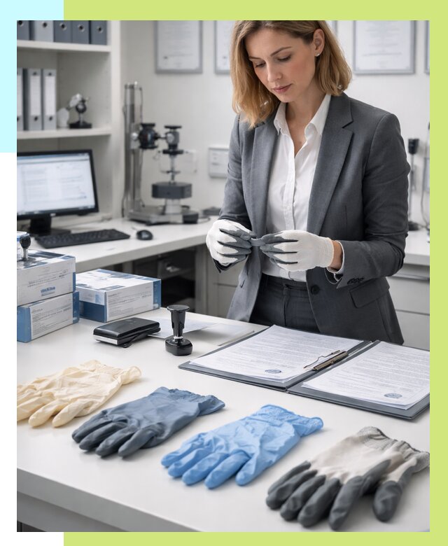 Сертификация перчаток в Канаше от 8731 р. | Алешин-Кна