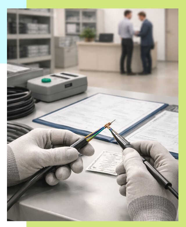 Сертификация провода в Канаше от 18490 р. в Алешин-Кна