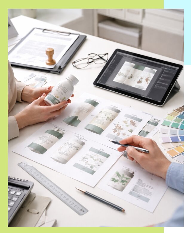 Профессиональная разработка дизайна и текста этикетки продукции в Канаше