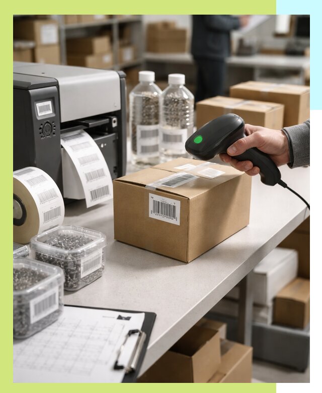 Штрихкодирование продукции и маркировка для продажи в Канаше