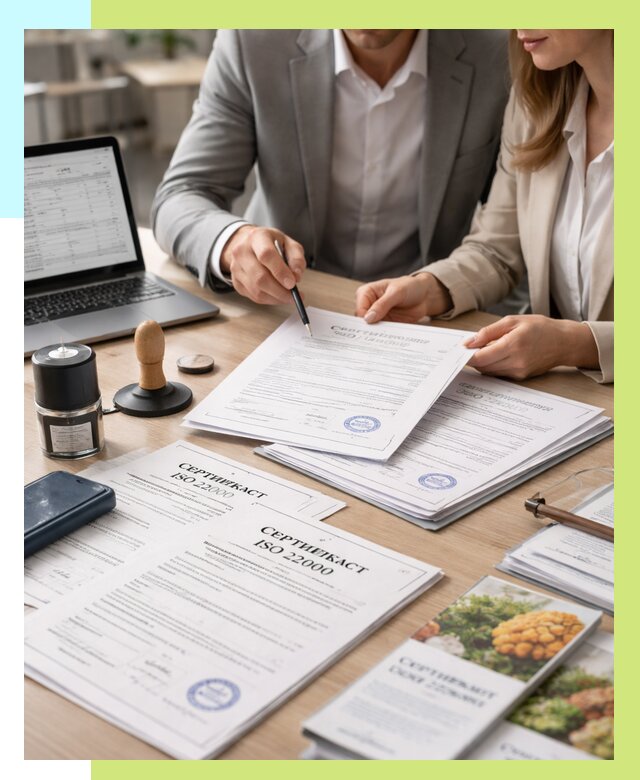 Сертификат ISO 22000 в Канаше от 41088 р. под ключ | Алешин-Кна